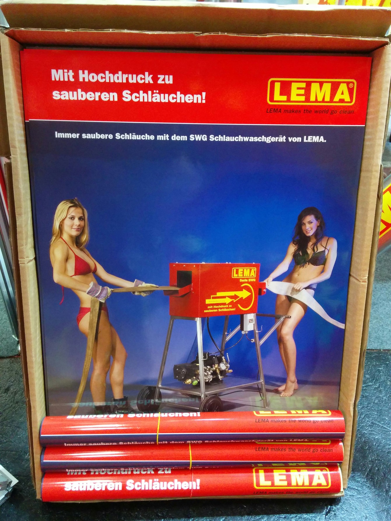 Sprachlos. Die Firma war sogar stolz auf ihre Werbelinie ...